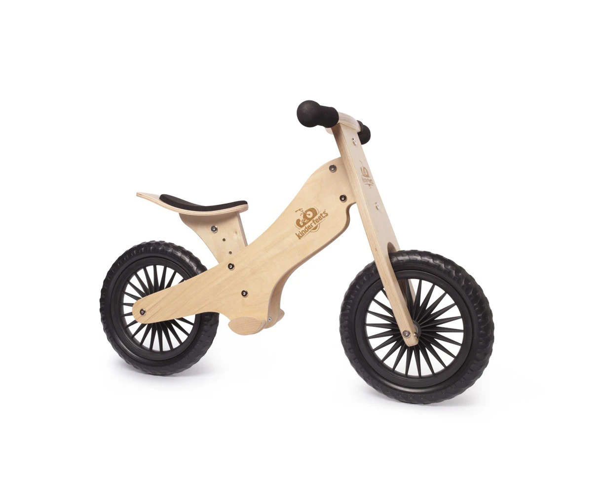 Kinderfeets 84cm Wood Balance/Training Bike Kids Fun Ride-On Toys Natural 2y+