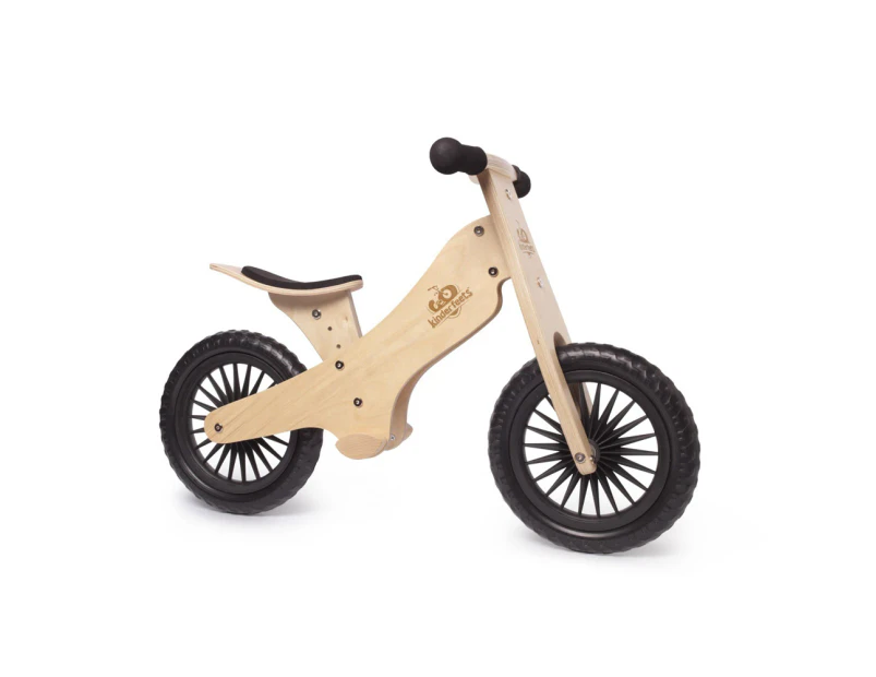 Kinderfeets 84cm Wood Balance/Training Bike Kids Fun Ride-On Toys Natural 2y+