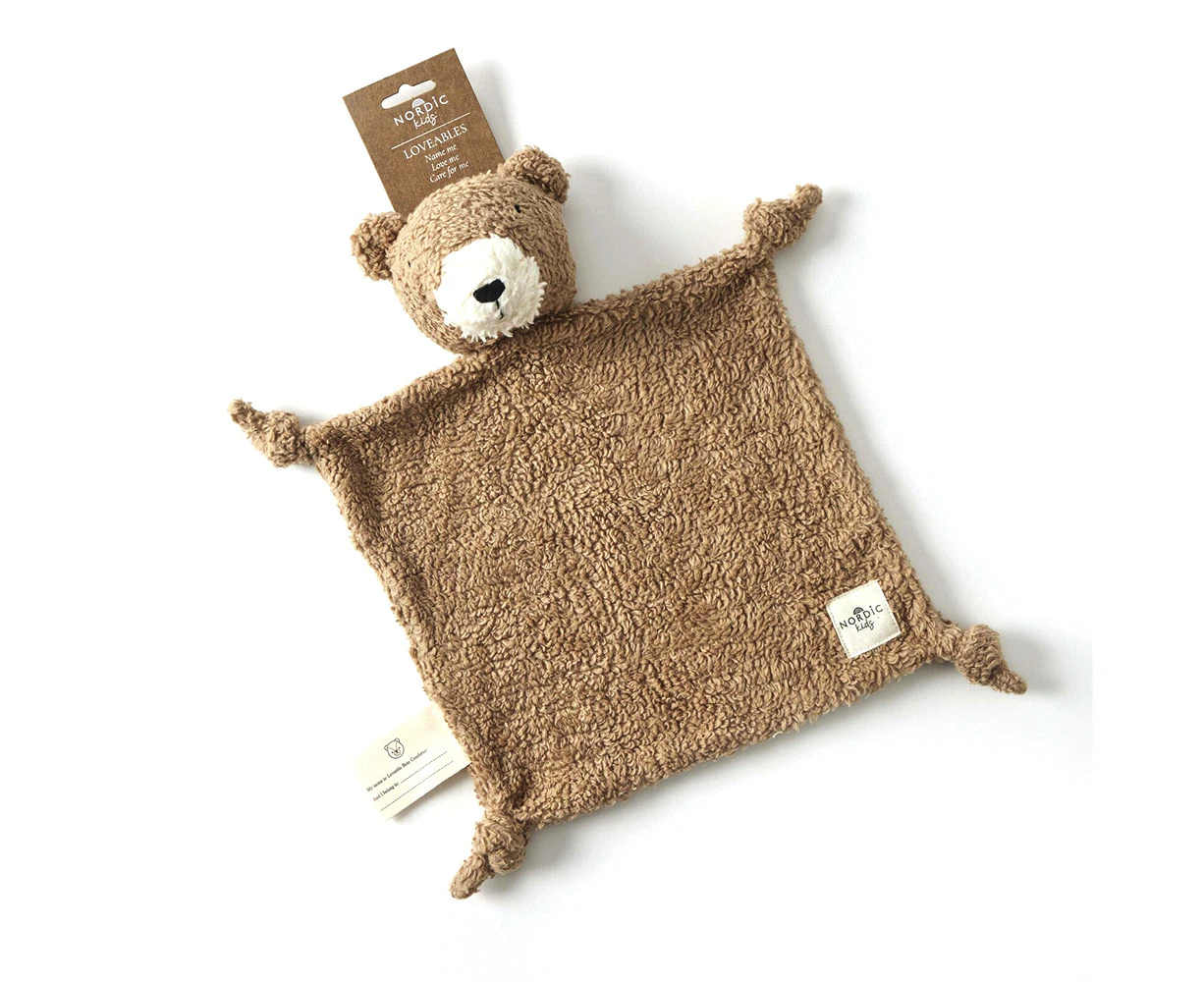 Nordic Kids Loveable Bear Baby/Infant Plush Comforter Newborn Toy 25x25cm 0y+