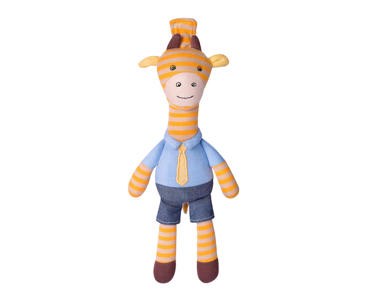 Organic Farm Buddies 24cm George Giraffe Small Buddy Kids Plush Animal Toy 0+