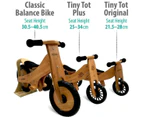 Kinderfeets 84cm Wood Balance/Training Bike Kids Fun Ride-On Toys Natural 2y+