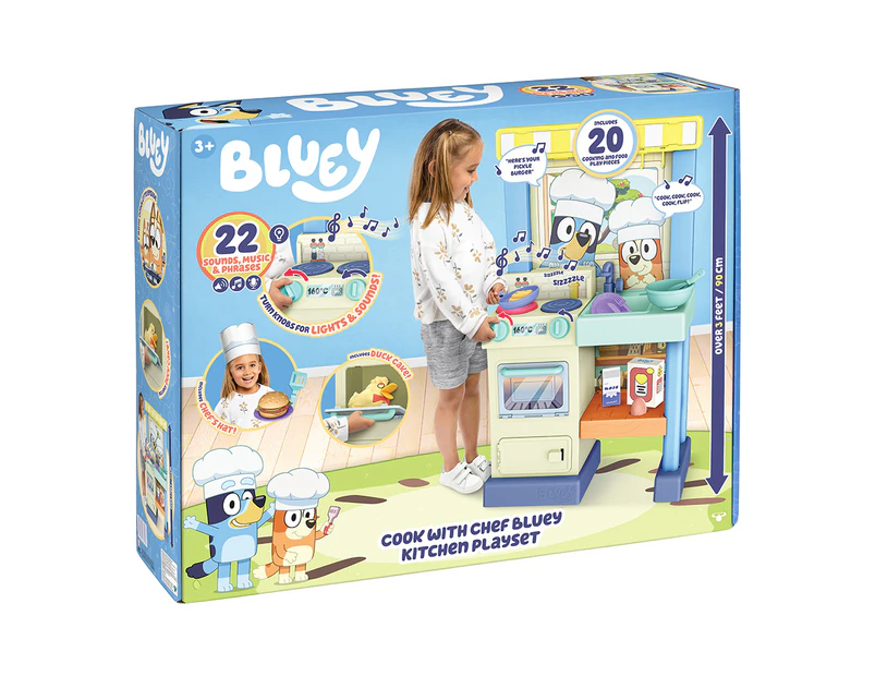 Bluey S11 Bake With Me Deluxe Kitchen Playset Kids/Children Pretend Play Toy 3y+