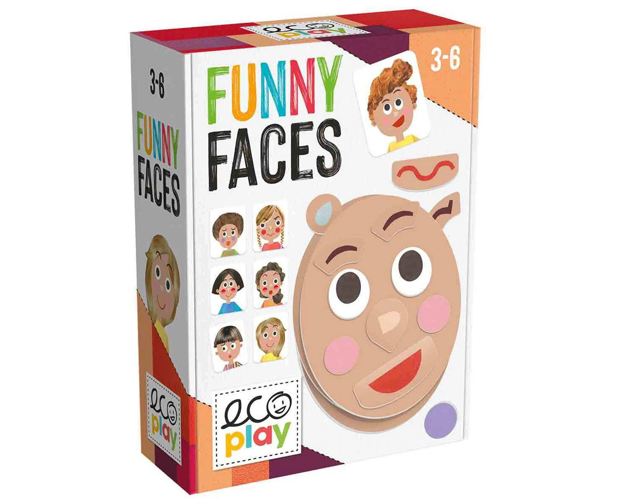 34pc Headu Funny Faces Kids/Children Fun Play Interactive Activity Game Kit 3y+