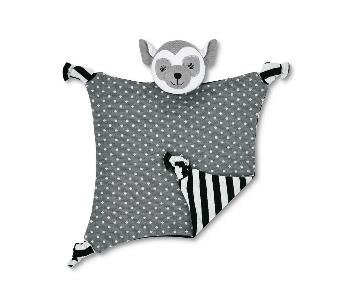 Organic Farm Buddies Cotton 30.5cm Blankie/Blanket Bruce Lemur Baby/Infant 0m+