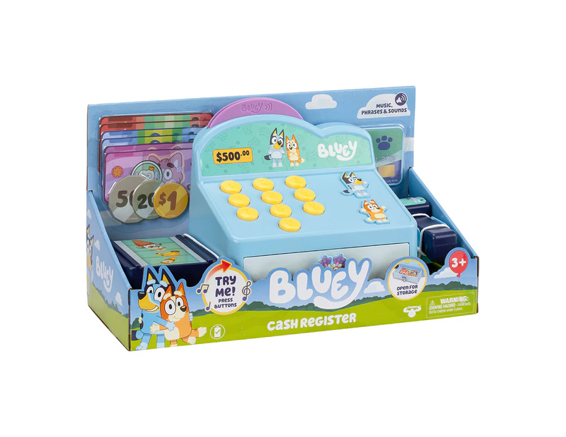 Bluey S11 Role-Play Cash Register Kids/Children Pretend Play Playset Toy 3y+