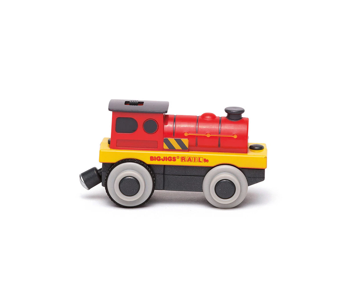 Bigjigs Rail Mighty Red Battery Engine Train Kids/Children Interactive Toy 3y+