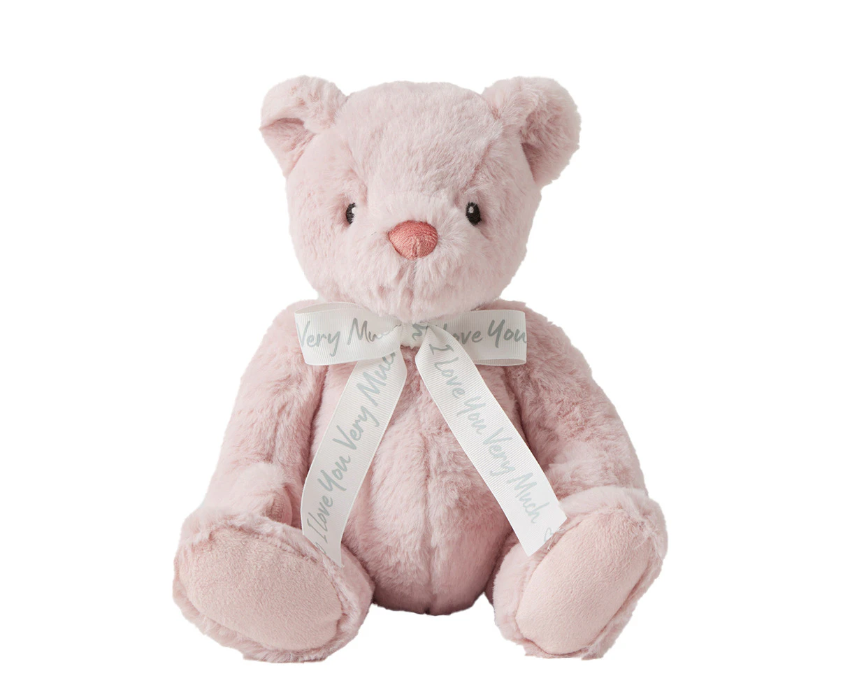 Jiggle & Giggle I Love You Very Much Pink Bear Medium Baby/Newborn Toy 30cm 0y+