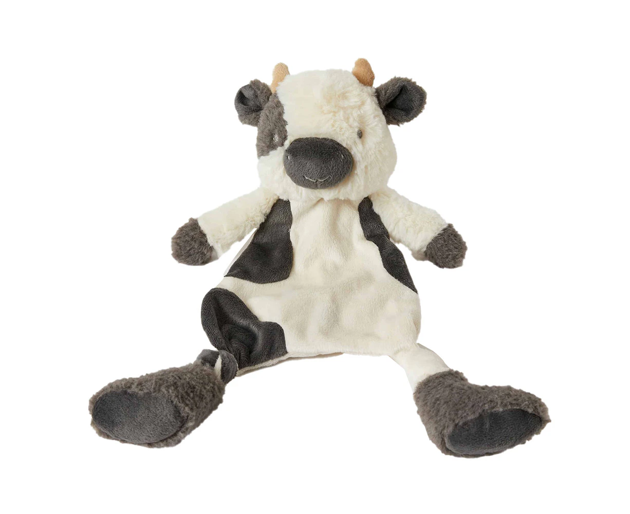 Jiggle & Giggle 30cm Bertie Cow Comforter w/ Soft Plush Baby 0m+ Charcoal/White