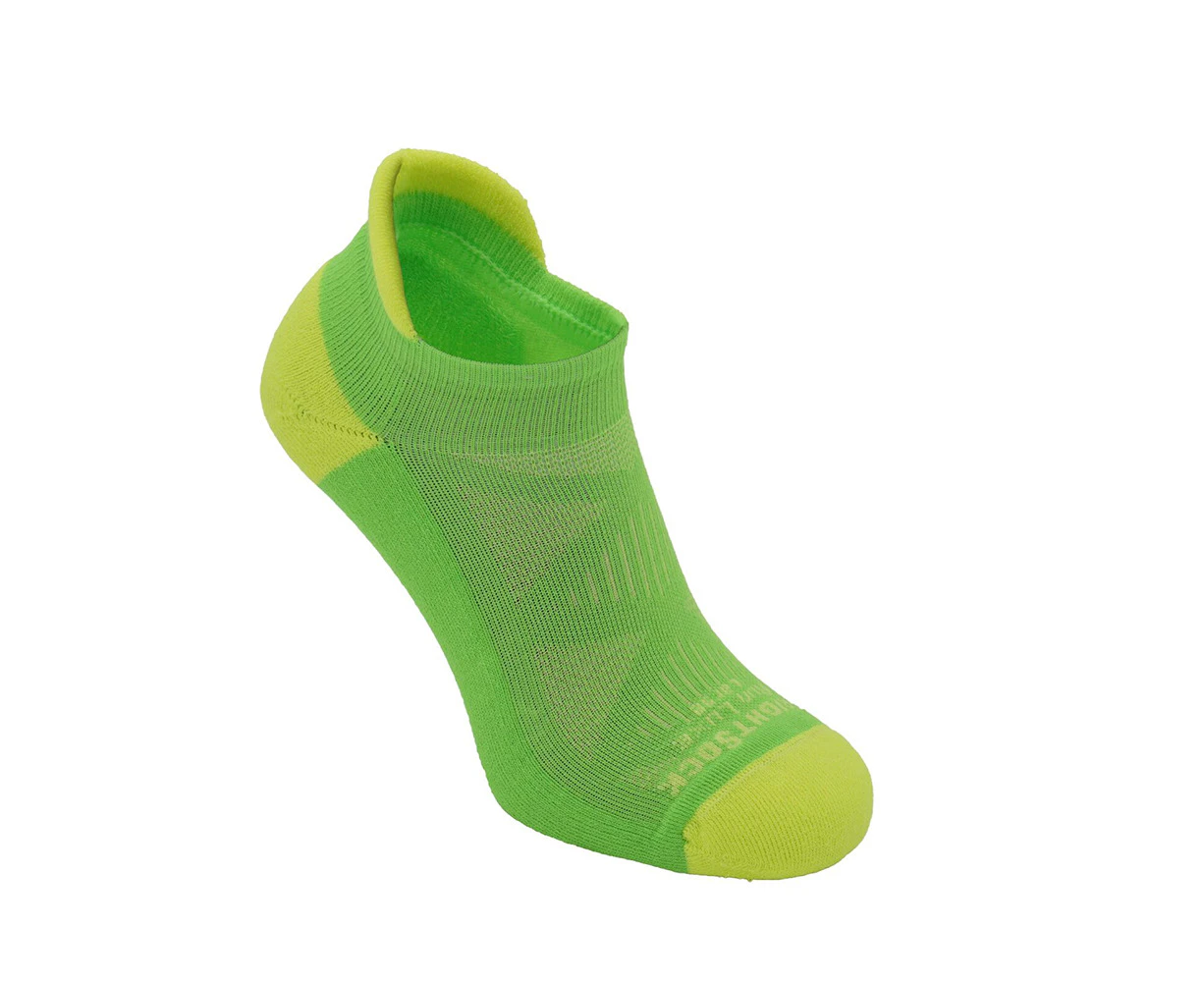 Wrightsock Run Luxe Single Tab Lemon/Lime Unisex Running/Gym/Training Socks - Lemon/Lime