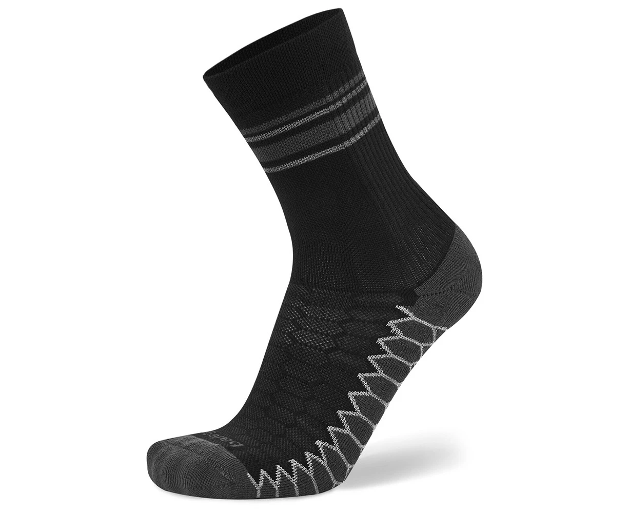 Balega Silver Mini Crew Drynamix Running Socks Outdoor W11-13/M9.5-11.5 L Black