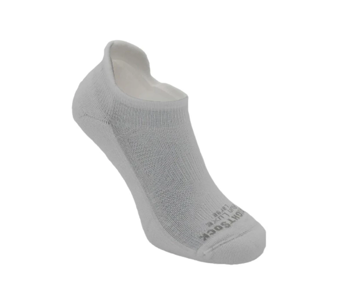 Wrightsock Run Luxe Single Tab White Unisex Running/Gym/Training Socks - White