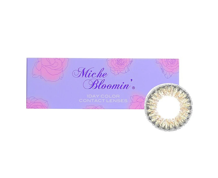 Miche Bloomin' Quarter Veil 1 Day Color Contact Lenses (102 Bronze Ash)   4.50 10pcs