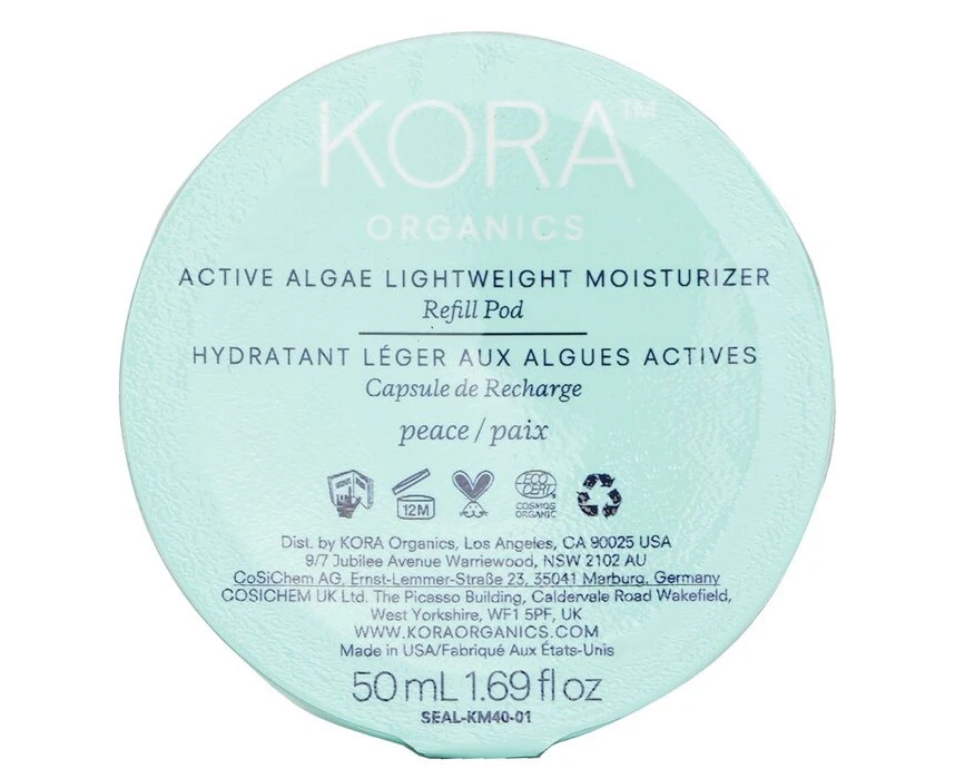 Kora Organics Active Algae Lightweight Moisturizer Refill 50ml/1.69oz