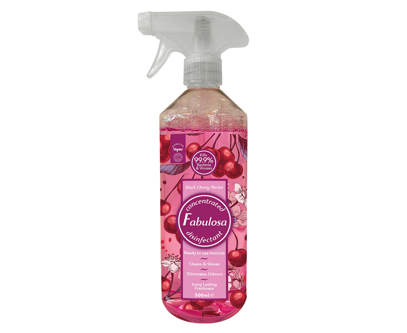 Fabulosa Multipurpose Antibacterial Cleaning Spray Black Cherry Merlot 500mL