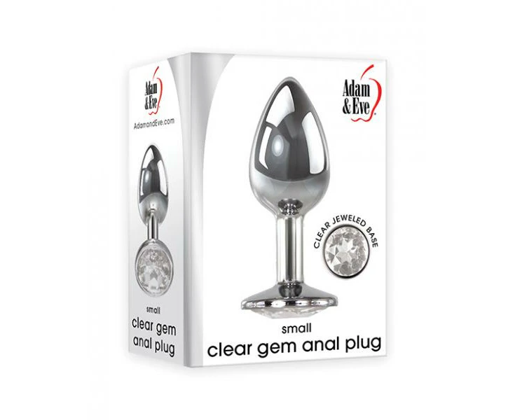 Adam & Eve Clear Gem Anal Plug Small