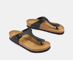 Birkenstock Unisex Gizeh Narrow Fit Sandals - Black