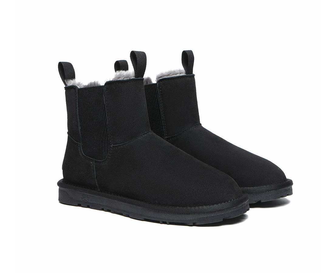 EVERAU(R) Women Sheepskin Mini Boots Guildford - Black