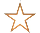 2x Large Bamboo Star LED Hanging Lamp Light Home Decor Lighting - Natural