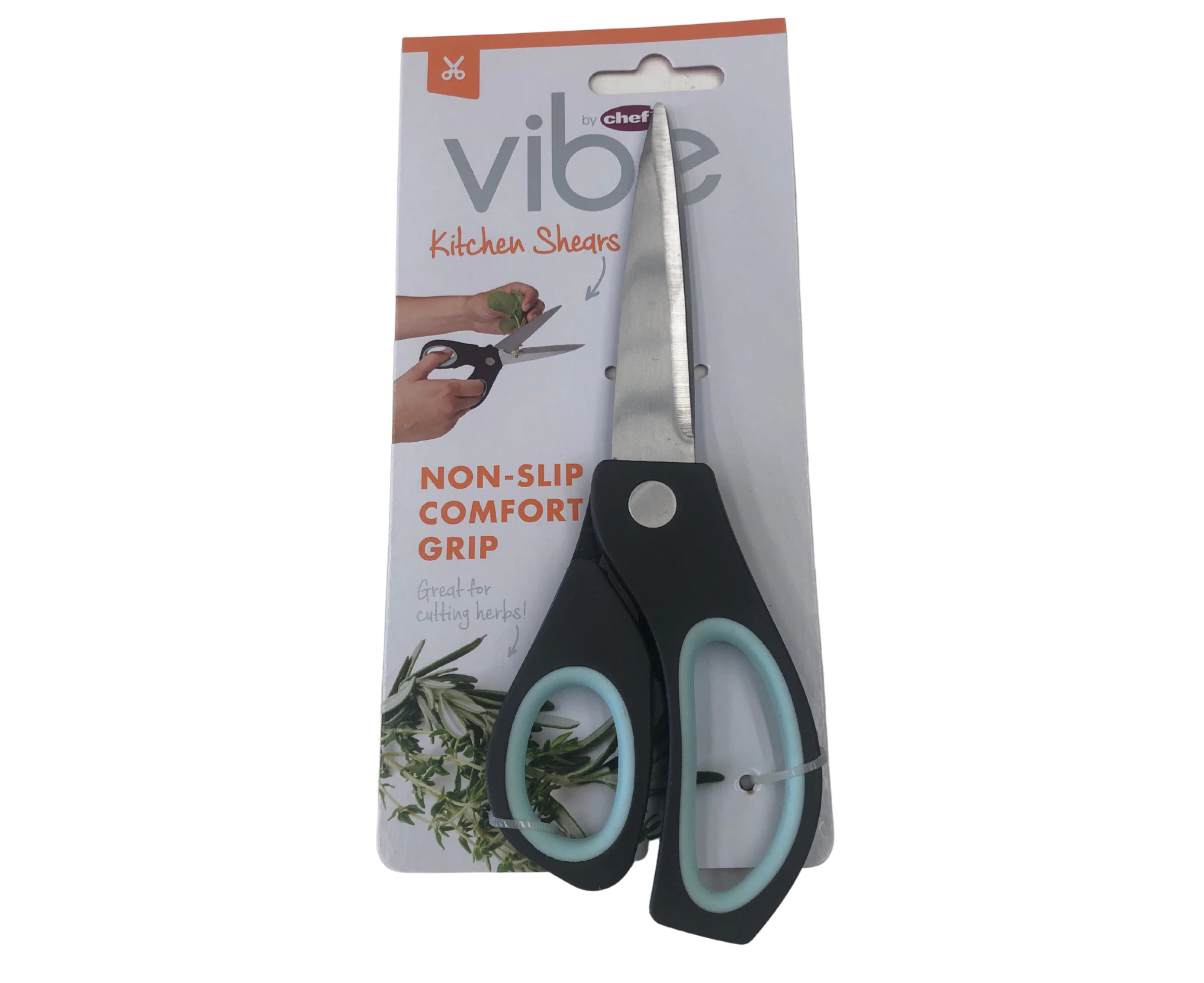 Vibe Kitchen Shears/Scissors-Antracite/Pale New Blue