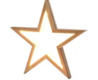 2x Large Bamboo Star LED Hanging Lamp Light Home Decor Lighting - Natural