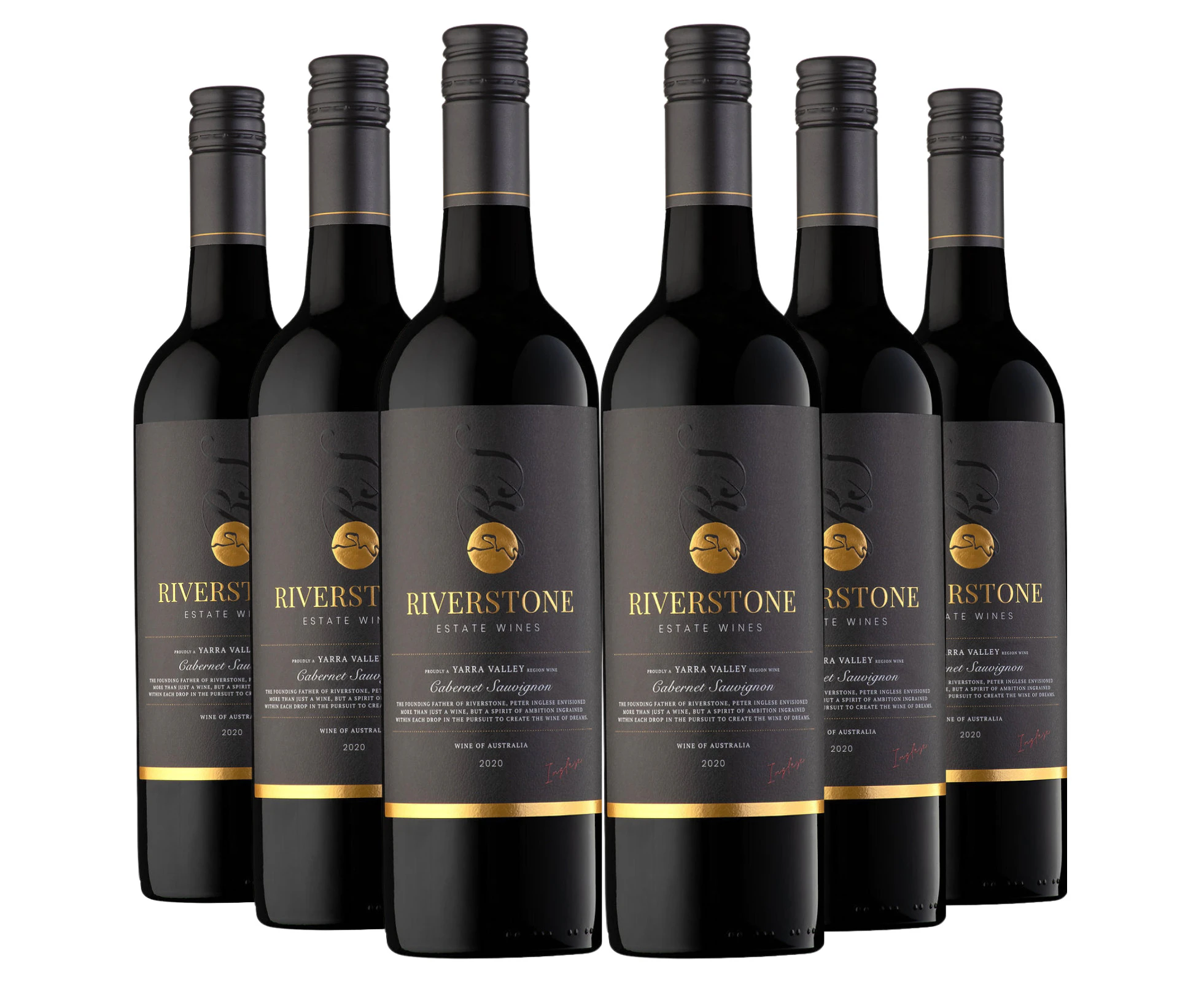 6x 2020 Riverstone Estate Cabernet Sauvignon Red Wine - 750ml (Silver Medal)