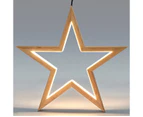 4X Large Bamboo Star LED Hanging Lamp Lights Light Home Decor Lighting - Natural