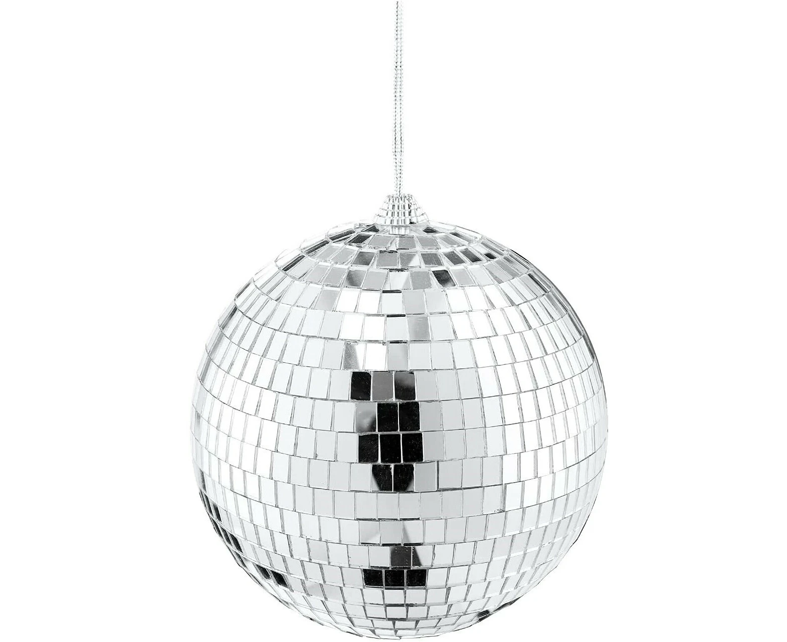 15cm Disco Mirror Ball DJ Light Shiny Silver Dance Party Stage Lighting Eve