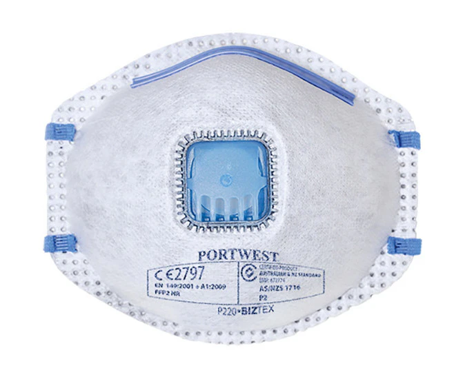 P2CV Respirator 10x Pack White Regular