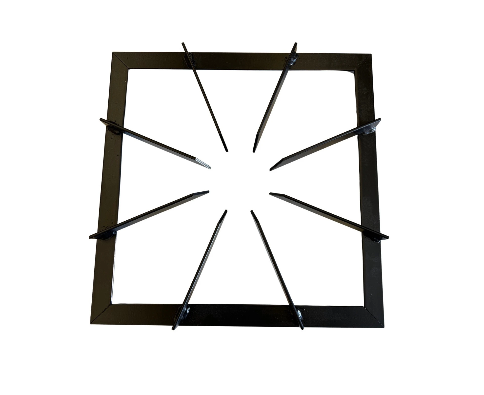 Heavy Duty Sturdy Metal Gas Burner Stand BBQ Barbecue in Black 38x38x10cm