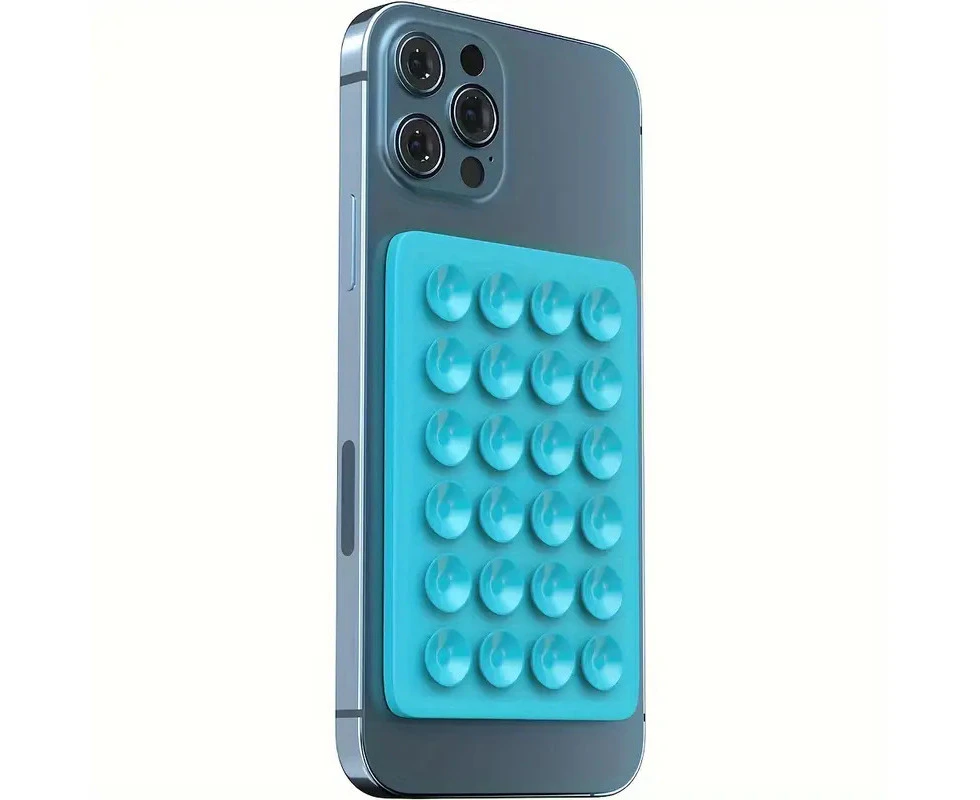 3M Silicone Phone Case Mount Pad Suction Cup Hands Free Holder Adhesive - Blue