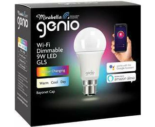 Mirabella Genio Wifi Dimmable 9w Led Gls Bayonet Cap