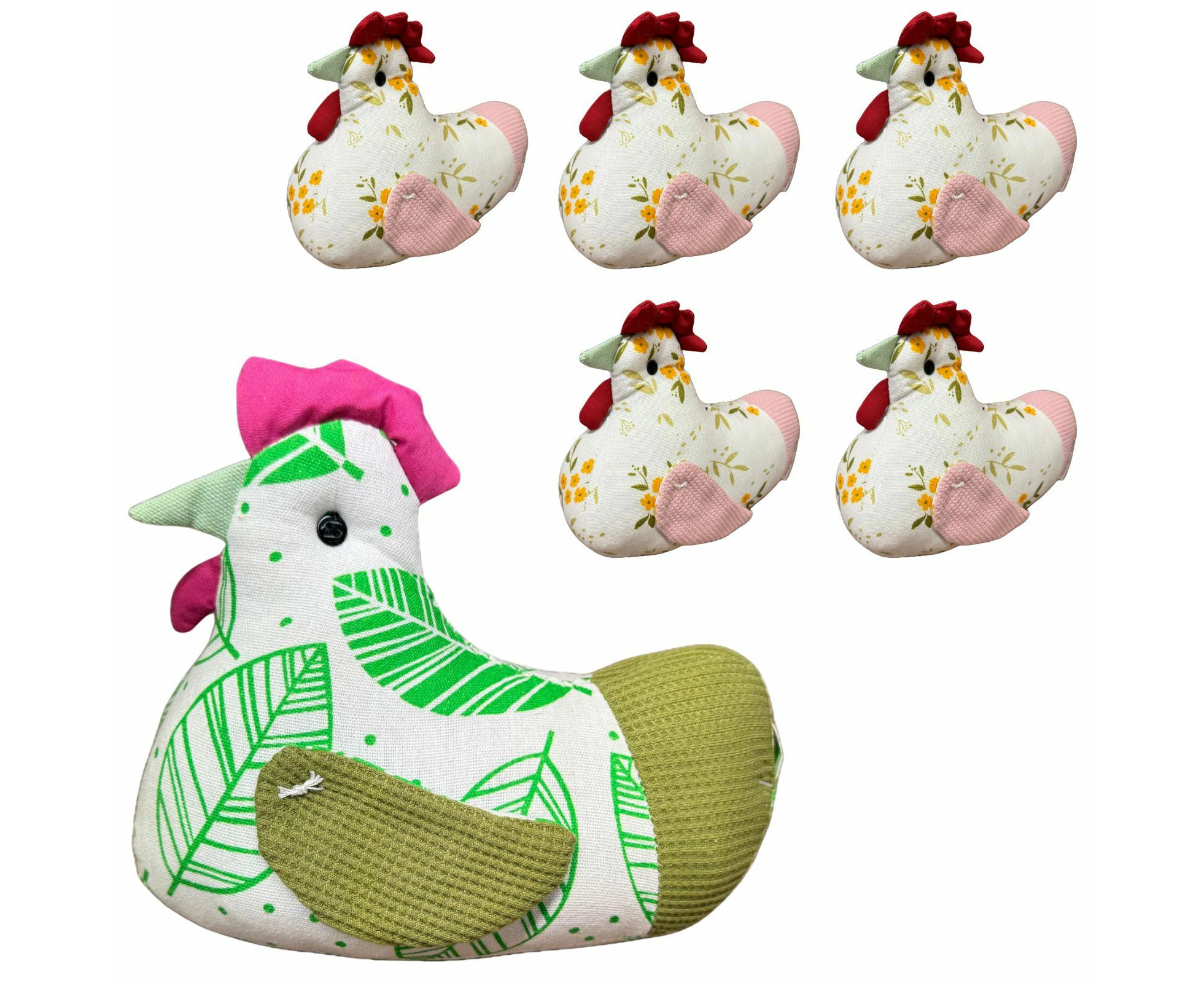 6x Chicken Doorstop Home/Office Weighted Door Stopper in Assorted Colours