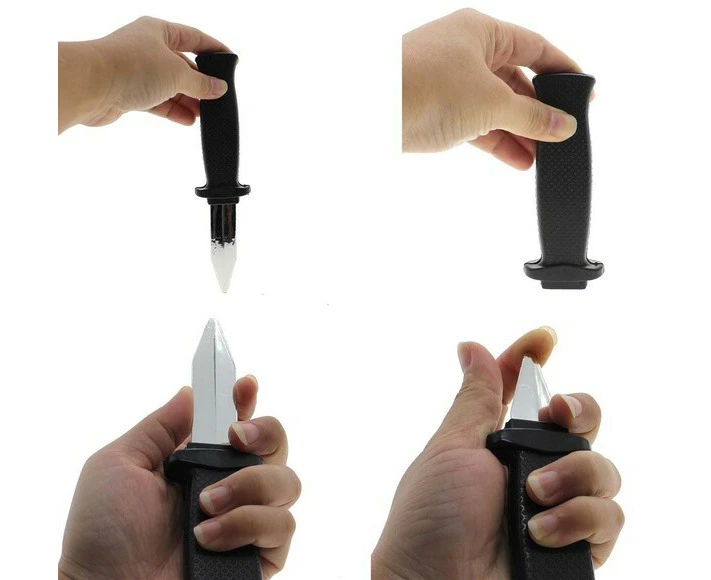 TRICKY DISAPPEARING FAKE KNIFE Prank Blade Novelty Trick Stage Toy Prop Game