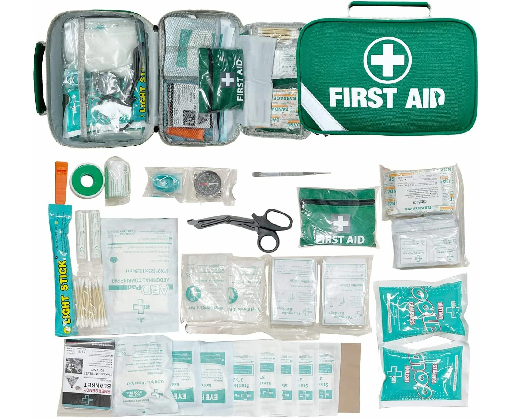 258pcs PREMIUM FIRST AID KIT Medical Travel Set Emergency Family Safety Office