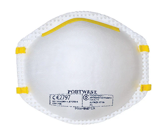 1 Pack of 20x FFP1 Dust Mist Respirator Face Mask - White