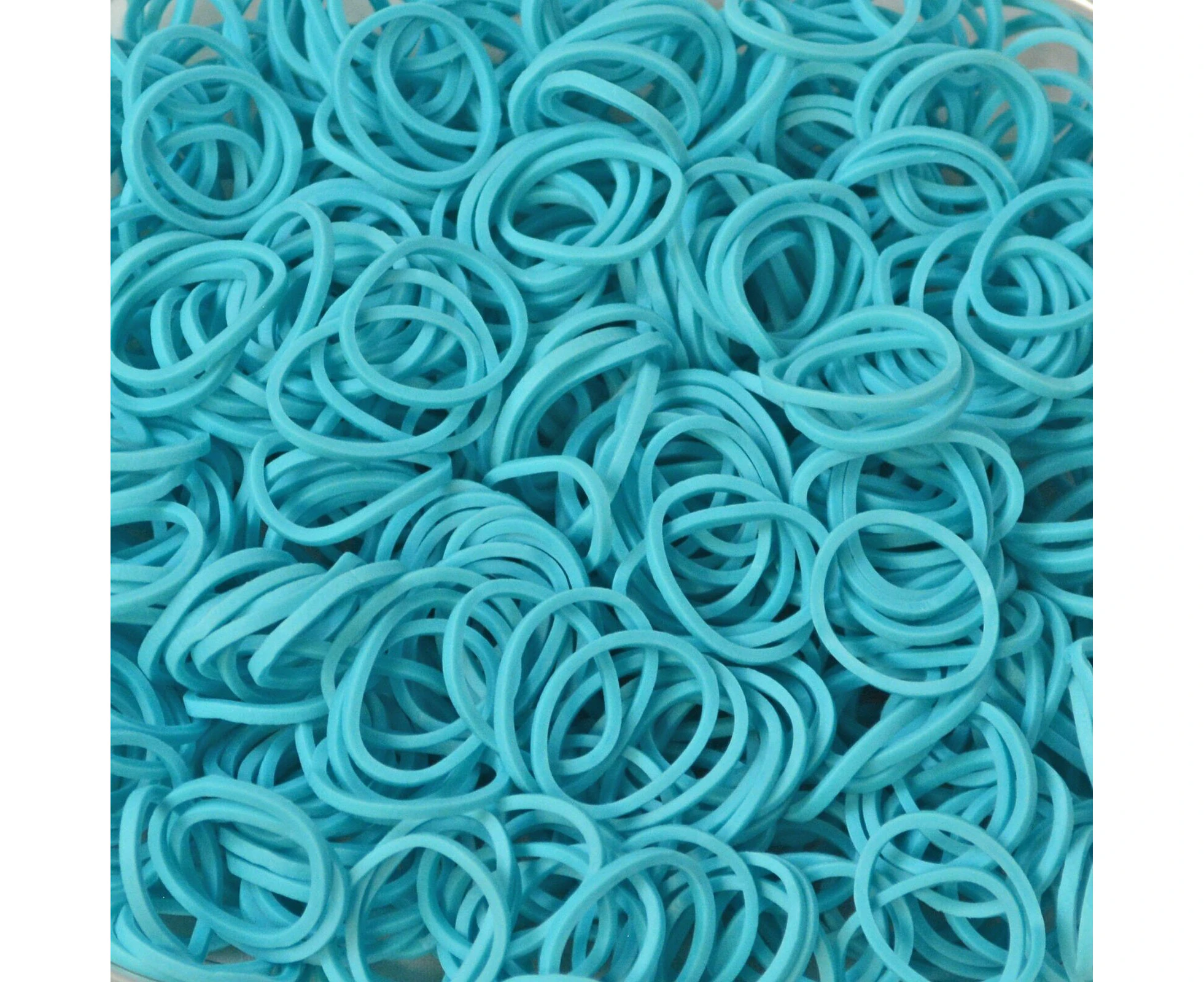 1200 pcs LOOM BANDS Rubber Refill Kit DIY Magical Bracelet 36S Clips,6 Hook - Plain Blue