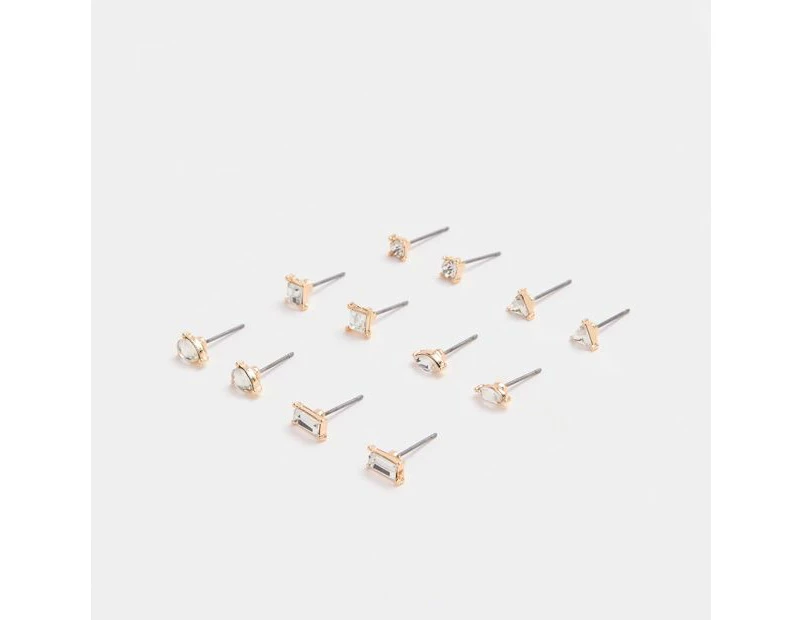 Target Multi Pack Diamante Stud Earrings