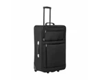 72cm 2 Wheels Basic Soft Case, Black - Anko