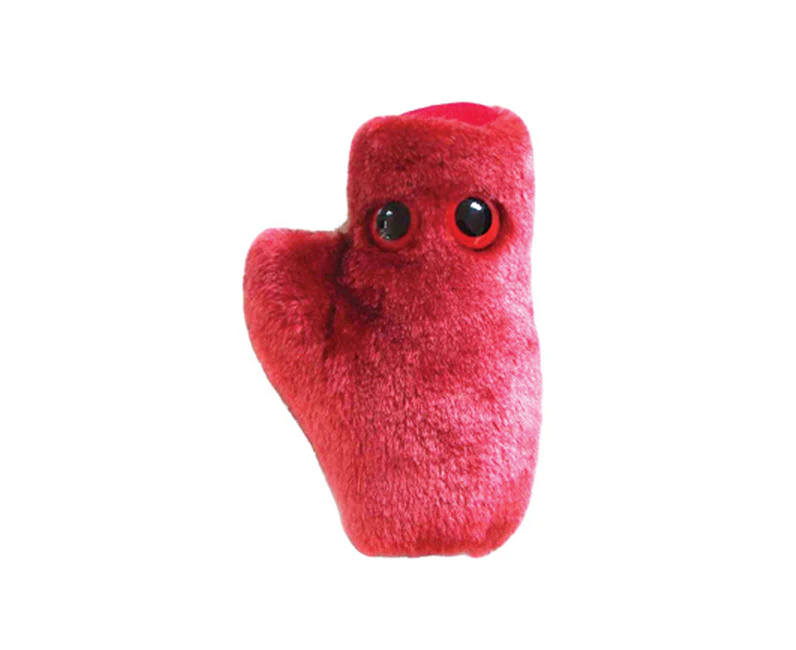 Giant Microbes Heart Cell Human Biology Soft Plush Cuddle Stuffed Toy Red