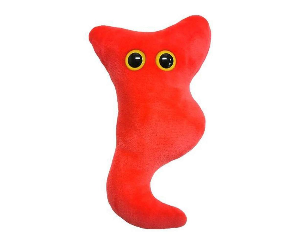 Giant Microbe Appendix Human Biology Soft Plush Cuddle Stuffed Toy Red