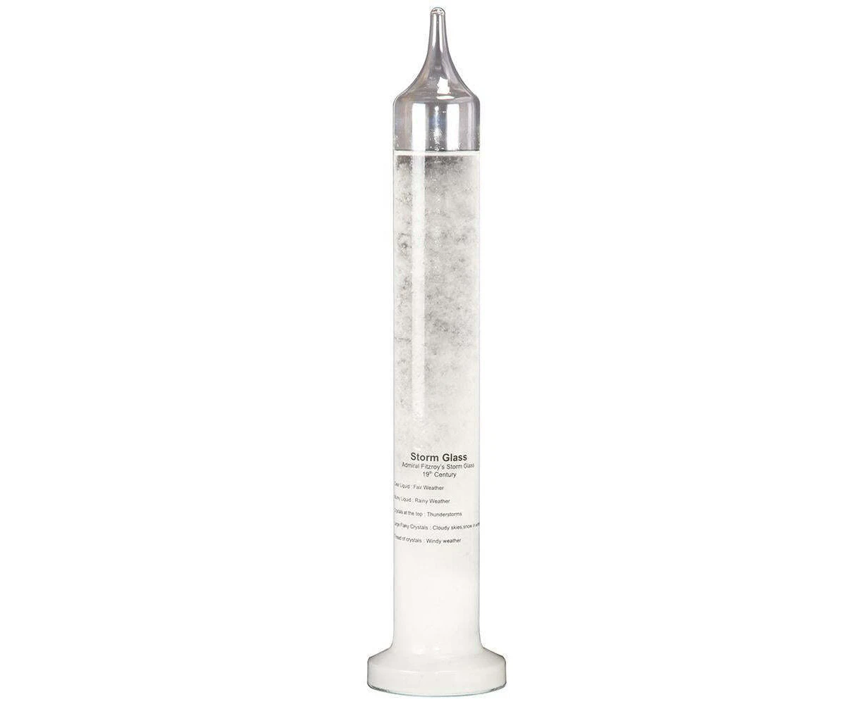 Geek Culture Fitzroy's Storm Glass/Weather Temperature Forecasting Device 28cm