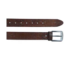 Mens Leather Belt Full Grain Jeans Leather Belt Swank Brown - BTM137BRN