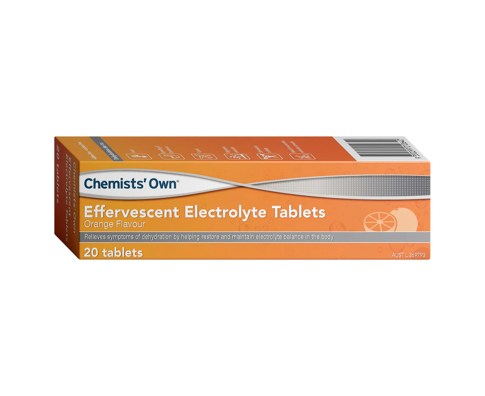 Chemists Own Effervesecent Electrolyte Tablets Orange 20