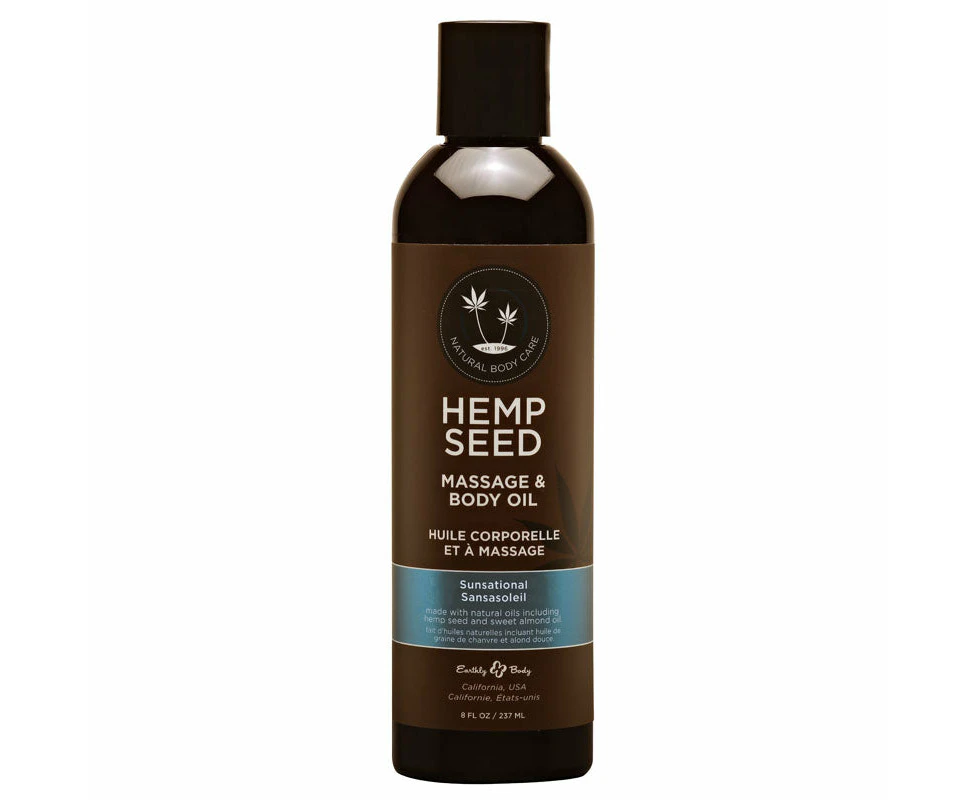 Hemp Seed Massage & Body Oil Sunsational Sansasoleil - (mas046)