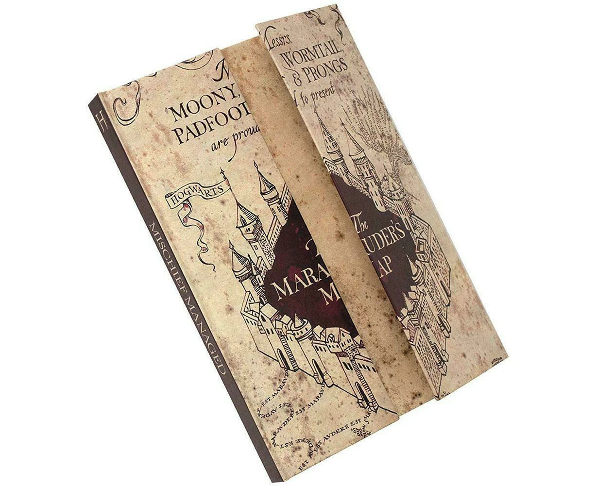 Harry Potter Marauders Map A5 Notebook (Brown) - BS2900