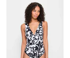 Target Resort V-Neck One Piece Swim Bathers - Shape Your Body