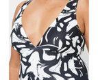 Target Resort V-Neck One Piece Swim Bathers - Shape Your Body