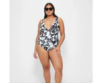 Target Resort V-Neck One Piece Swim Bathers - Shape Your Body