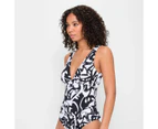 Target Resort V-Neck One Piece Swim Bathers - Shape Your Body