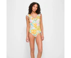 Target Resort Frill V-Neck One Piece Swim Bathers - Shape Your Body